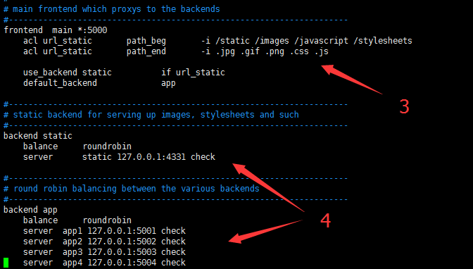haproxy 動靜分離負載均衡、?stats頁面實現?。