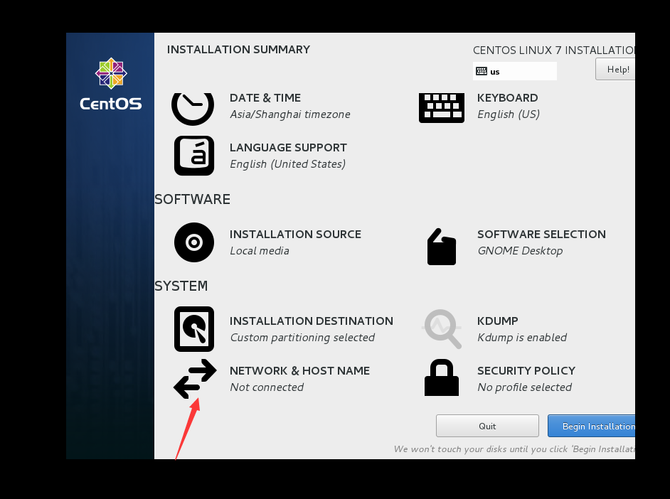 Centos 7 安裝過程