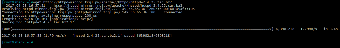centos7源碼編譯安裝Apache2.4.25服務
