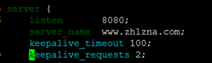 nginx 配置參數說明和實驗