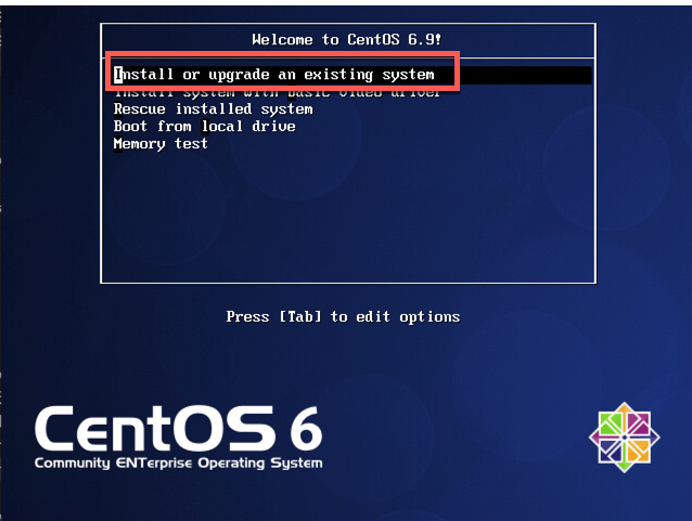 centos 6.9 安裝步驟