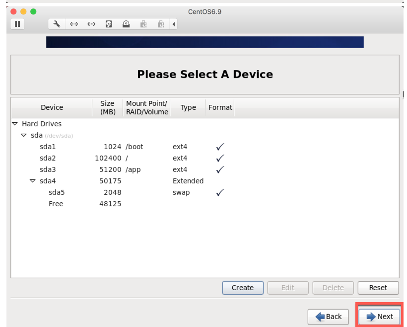 centos 6.9 安裝步驟