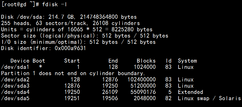 linux 磁盤管理與文件掛載