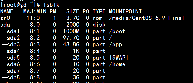 linux 磁盤管理與文件掛載