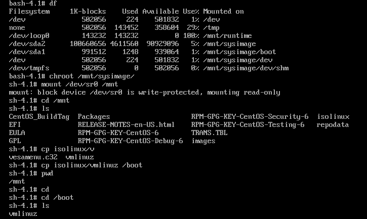 Linux-系統啟動的基本過程 以及相關破環修復實驗。