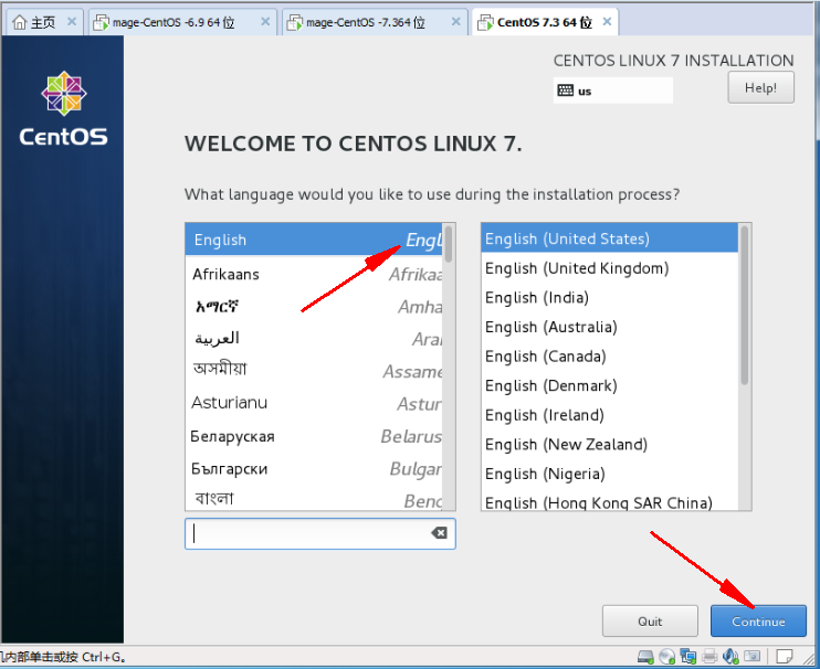 在VMware workstations中安裝CentOS-7-x86_64-Everything-1611.ISO