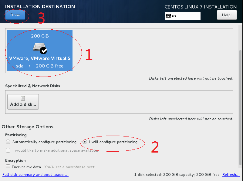 7.11  centos 7安裝重點之磁盤分區+SecureCRT 8.0安裝步驟