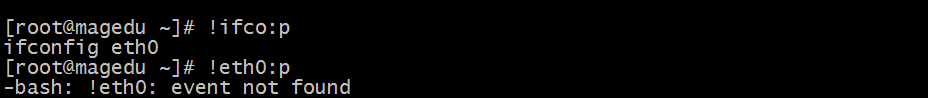 命令行歷史和調用命令參數
