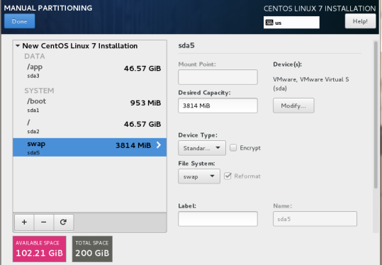 在VMware Workstation上安裝CentOS 7