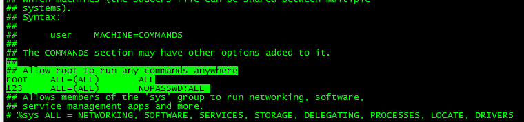 linux中更改文件權限的實驗