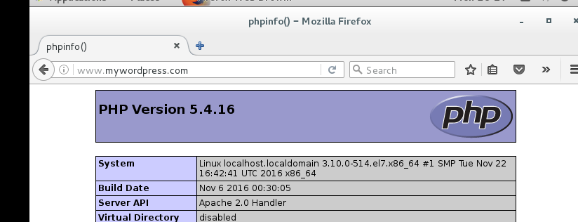 centos7.3下配置LAMP實現Wordpress博客