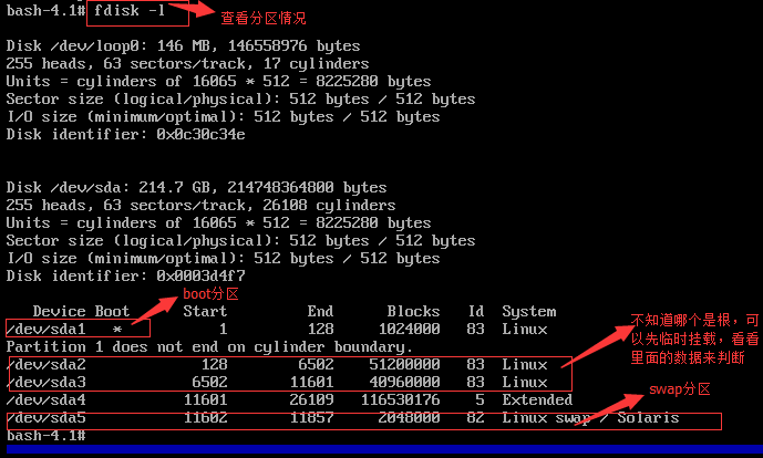 CentOS6刪除/etc/fstab和/boot后恢復
