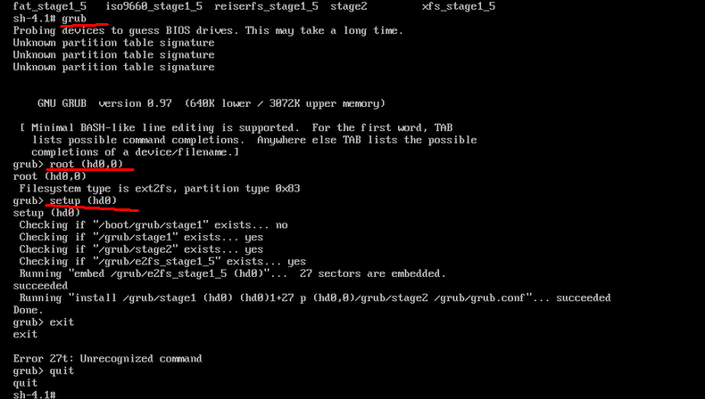 linux的CentOS系統啟動故障與修復