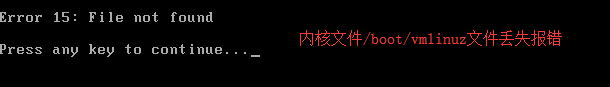 Linux系統報錯修復的方法 . 2