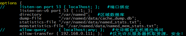 2主DNS主配置文件
